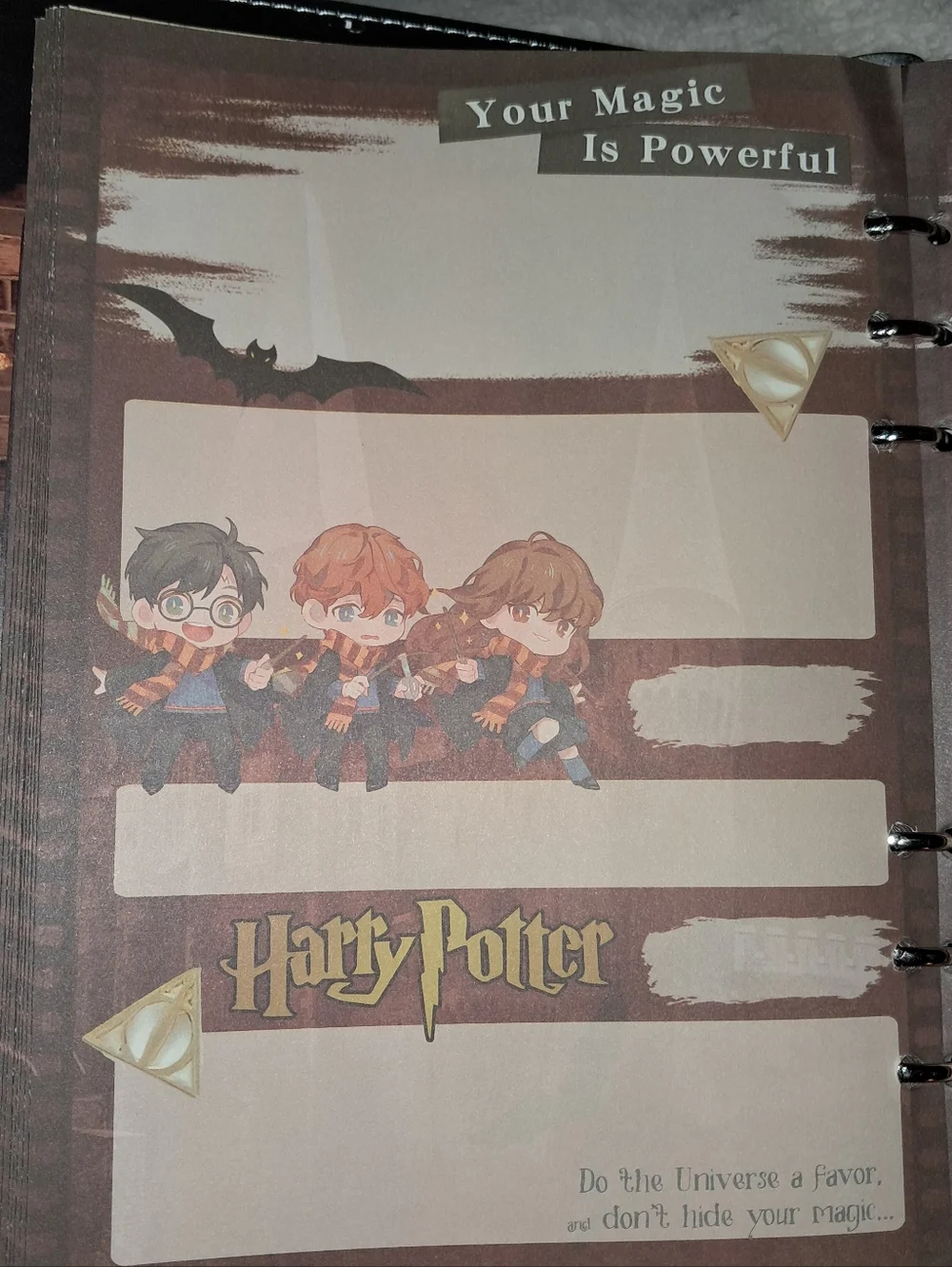 New! A5 Harry Potter Binder Notebook